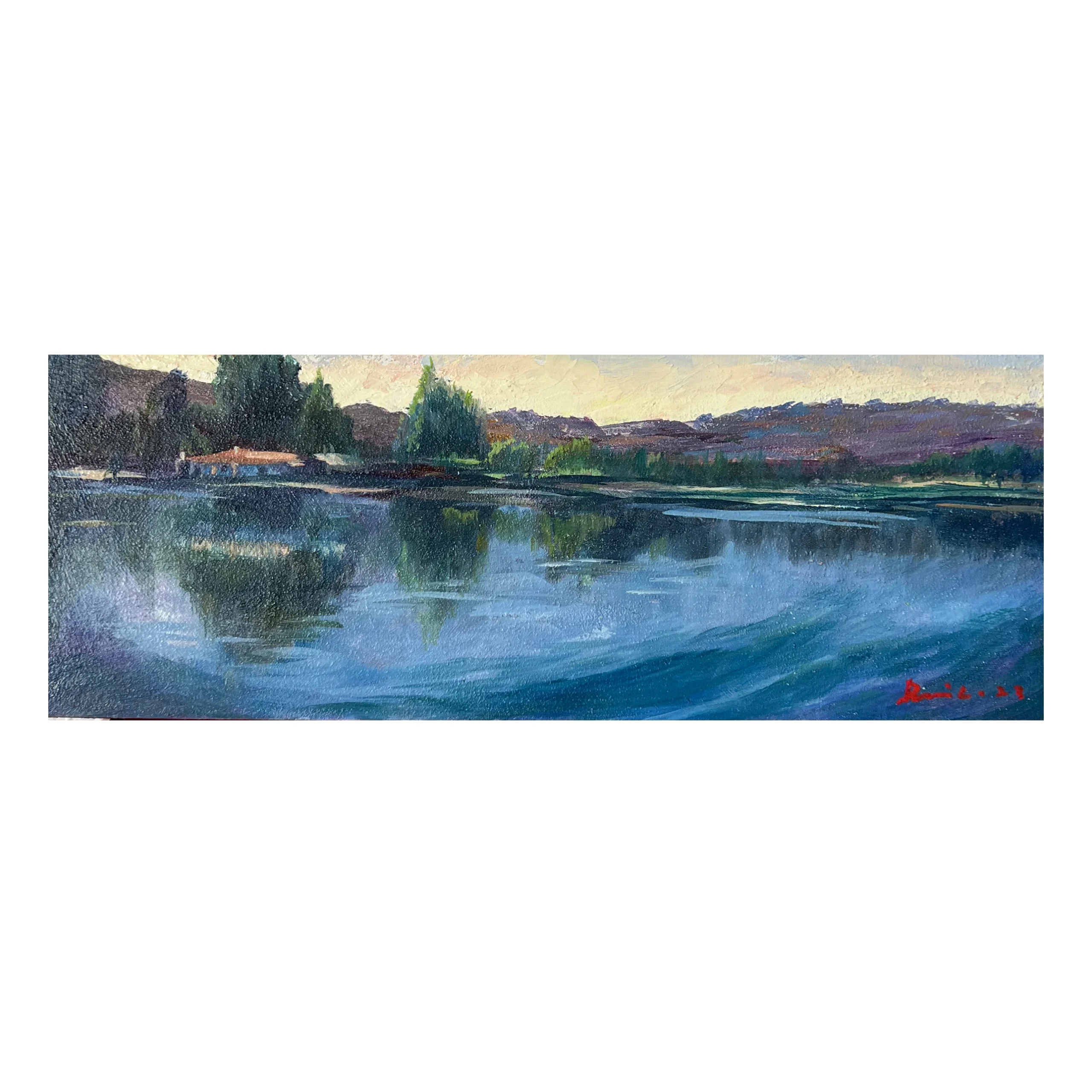 Paisaje estival (Oleo/DM)